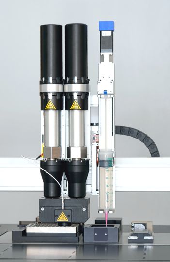 HT-Extruder 2x with gradient mixer; 50mL Extruder (From left)