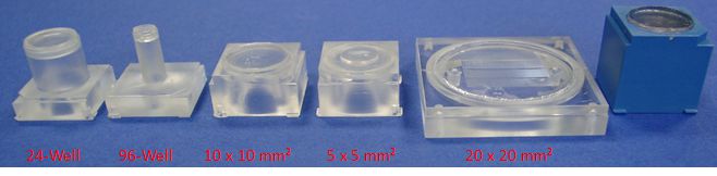 Different Sizes of PDMS stamps for GeSiM micro-contact printers