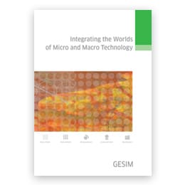 gesim integrating the worlds of micro and macro technology broschure vorschau
