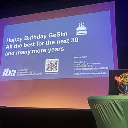 Inspiring presentations of GeSiM customers for 1.5 days Presentation